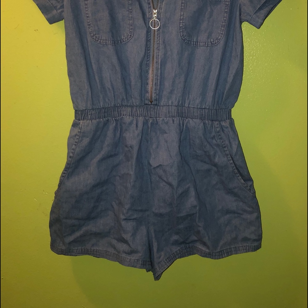 CHAMBRAY ROMPER - Picture 2 of 2